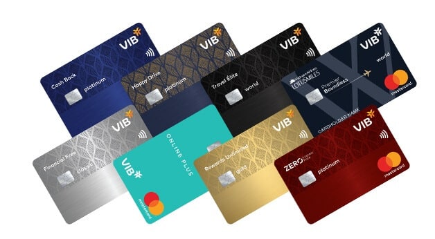 sản phẩm thẻ tín dụng VIB