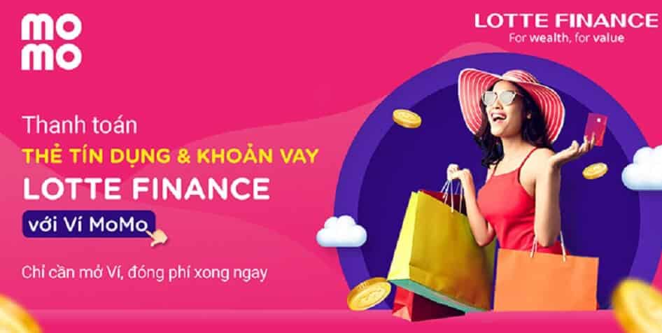 thanh toán lotte finance qua momo