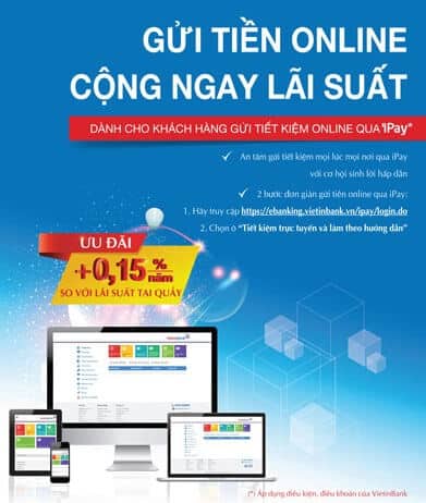 Gửi tiết kiệm online Vietinbank là gì