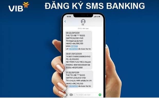 Dịch vụ sms banking vib
