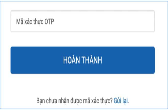 xac thuc tai khoan