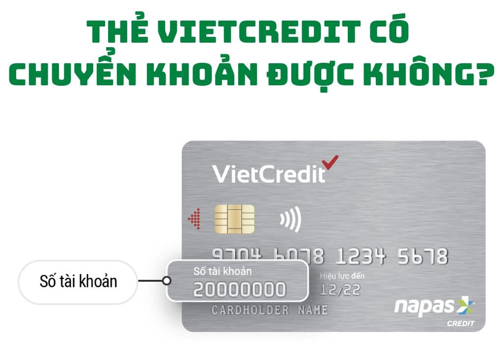Thẻ Vietcredit có chuyển khoản được không?