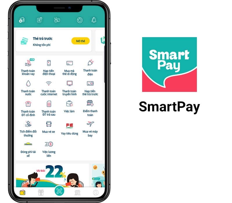 Các tính năng chính của ví Smart Pay