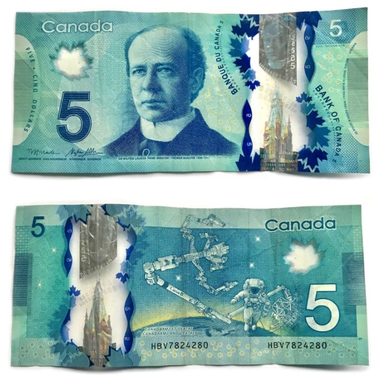 Tiền 5 Đô la Canada