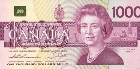 Tiền giấy Canada
