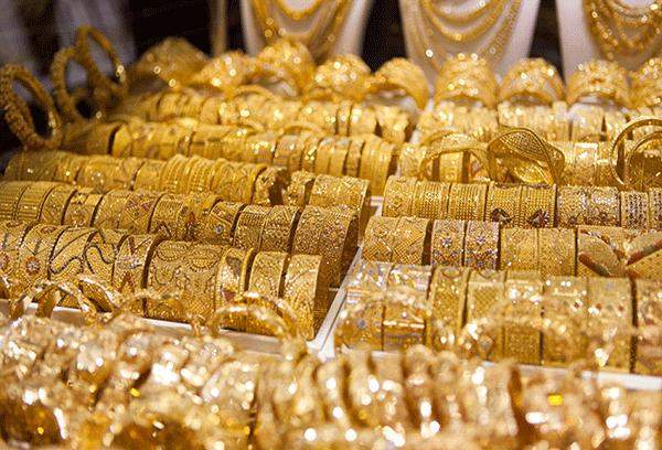 Các sản phẩm trang sức vàng được bày bán tại tiệm vàng Kim Long Đồng Tháp